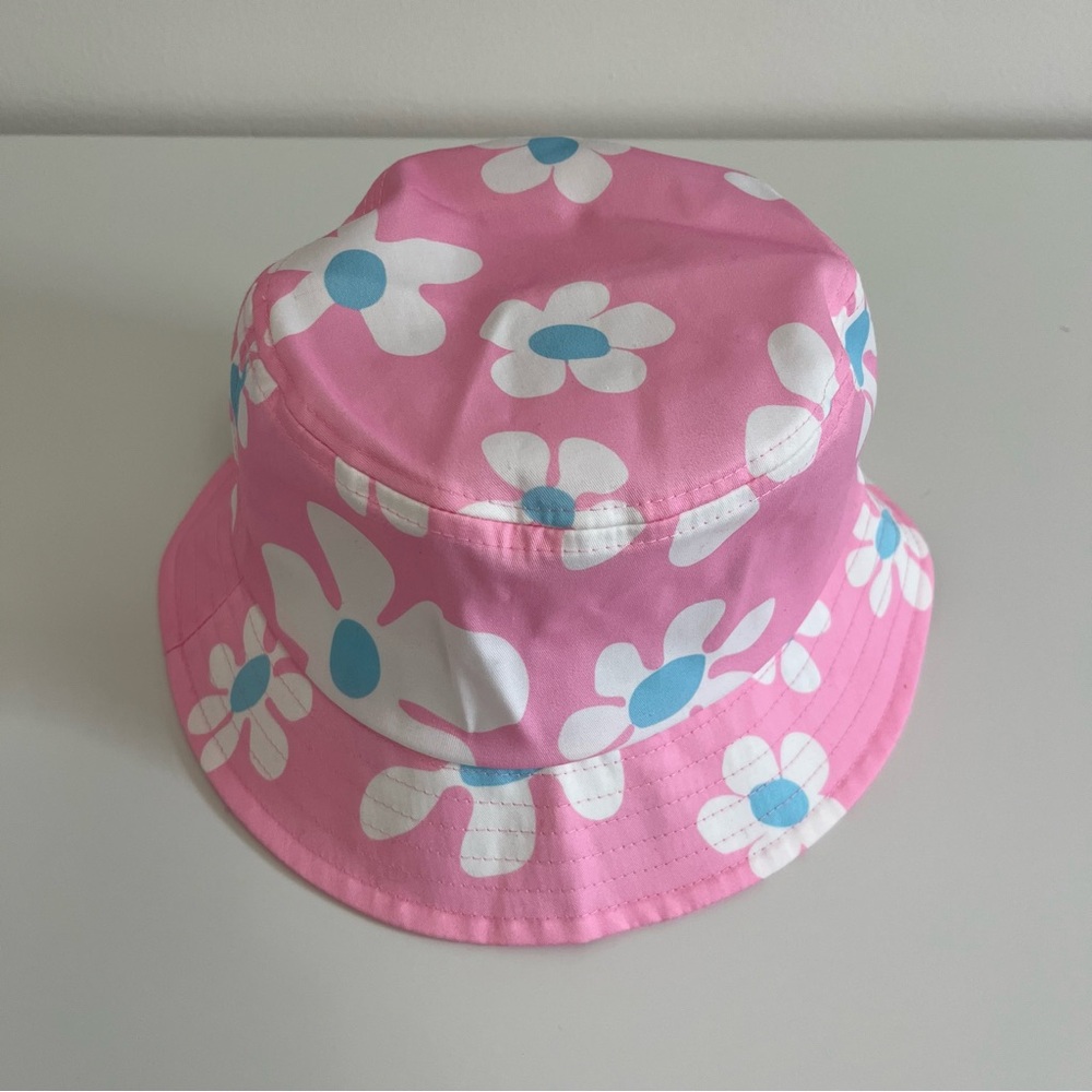 Pink & Blue Floral Bucket Hat